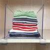 Armazenamento de roupas Armários de acrílico Divisadores de prateleira - Organizador para roupas quarto 4 PCs Clear separadores e