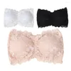 Bustiers & Corsets Sexy Summer Women Strapless Bra Lace Tube Top Bandeau Crop Tank Seamless Padded Underwear ENDQ