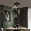 Pendelleuchten Nordic Led Esszimmer Kronleuchter Moderne minimalistische Drei-Kopf-Tabelle Lange Bartheke Kreative Spotlight Wohnzimmer Lampe