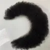 Perucas Malaio Virgem Cabelo Humano Full Lace Hairline 4mm Afro Kinky Curl # 1B para Homens Negros e Mulher Negra Entrega Expressa Rápida