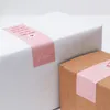 Cadeau cadeau 30-60pcs rose merci autocollants étiquettes de scellage heureux de voir l'emballage de petite entreprise décorer la boîte