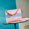 Designer Bags Clutch the Gradient Color Cosmetic Bag Women's Handbag Mobile Phone Mini Pocket High Washing Wall