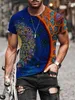 Men's T Shirts 2022 Designer Oil Painting Streetwear Vintage Men-clothing Casual Cool Stuff Graphic Tee Grunge Gothic Top