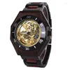 Wristwatches Mechanical Watch BOBO BIRD Wooden Men's Watches Luxury Clock Automatic Wristwatch Luminous Timepiece Custom Logo Box