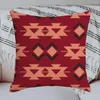 Almohada Vintage Étnica Geometría Cubierta Bohemia Decoración para el hogar Sofá Caso Nativo Suroeste Tribal Tiro 45x45cm