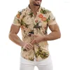 Camisas casuais masculinas ótimas justas para homens top all match atraente para praia