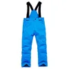 Skiing BIB Pants New Sty Kids Boys Girls High Quality Windproof Waterproof Ski Children Warm Winter Snow Snowboard Trousers L221025