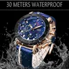 Wristwatches LIGE Fashion Mens Watches Top Luxury Brand Waterproof Sport Wrist Watch Chronograph Quartz Military Leather Relogio Masculino 221026