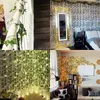 Couronnes de fleurs décoratives 12 pièces plante artificielle fausses feuilles lierre vignes décor de chambre feuillage pour mur jardin plante d'intérieur plante d'intérieur onglet de mariage