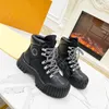 New Designer Boots Women Ankle Boots Fashion Martin bootss real leather outdoor Platforms non-slip keep warm snow boot size 35-41