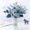 장식용 꽃 54cm 인공 유칼립투스 잎 과일 모란디 결혼식 꽃 배열 올리브 가지 홈 장식 가짜