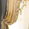 Tenda Personalizzata Villa di lusso di fascia alta Stile europeo Tende oscuranti con cuciture in flanella per soggiorno Sala da pranzo Camera da letto Decorazione per porte e finestre