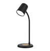 Lampe de bureau à chargement sans fil Haut-parleur Bluetooth Prise USB multifonction Protection des yeux LED Réglage de la température de couleur à 3 vitesses Qualité sonore HD Interrupteur tactile L18