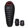 Sleeping Bags 210CM Sleeping Bag Winter Thermal Outdoor Camping Mummies Soft Gooses Down Sleeping Bag Camping Waterproof Keep Warm Bag T221022