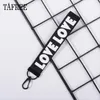 Keychains Lanyards Ta Love Neck Wrist Strap Webbing Keychain Id Holder Lanyard Mobile Phone Ribbon Key Belt Accessories Chains Drop Smthx