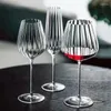 Şarap Gözlükleri Işık ve Gölge Sanat Kristal Kupası Optik Prizma Serisi Parti Drink Wineglass Düğün Şampanya Sherry Bordeaux Toptan
