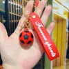 Llavero de silicona llavero de fútbol deportivo colgante de recuerdo regalos llavero llavero