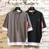 Camisetas para hombres Fashion Mangas cortas O Neck Camiseta informal Algodón 2022 Camas de ropa de verano Camas de camiseta más asiático M-5XL