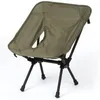 Camp Furniture Portable Folding Chair Beach Moon For Fishing BBQ Lightweight Seat Tool Durable Aluminum Camping Non-slip