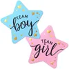 Partydekoration 60pcs Pink Blue Geschlecht Enthülle Aufkleber für Einladungen Voting Games Team Boy Girl Labels Partys Babyparty