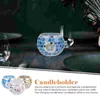 Candle Holders Holder Glass Tealight Scented Cup Wedding Decorative Stand Tea Cups Mosaic Waxromantic Candlestick Bowl Votive