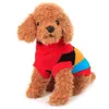 Vêtements pour chiens Cartoon imprimé chaud pulls décontracté vêtements pour animaux de compagnie veste manteau vêtements d'extérieur Costume chiot fournitures couleur aléatoire SML