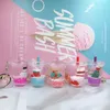 Party Favor Christmas doll oil floating milk tea car key chain quicksand drink liquid cup bag pendant