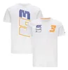 新しいF1Tシャツメンズとレディースラペルチームユニフォームカジュアルスポーツレーシングユニフォームカスタム半袖ポロシャツ