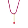 Charker colorido colar dos colares para mulheres meninas pendentes de barra de jóias étnicas de jóias de moda de colar de colar de moda