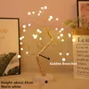 Strings Artificial Flower Tree Light Iron Switch Creative Night Lights Christmas Room Decoration For Home Table Lamp Wedding Party Decor