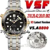 V3 Diver 300m Mens Watch Sv210.20.42.20.01.002 VSF8800 Automático TOME AMARELO GOLD CERAMICA BOLE