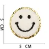 No￧￵es auto adesivas de glitter chenille patches colorido smiley rel￢mpago bordado apliques para jaquetas de roupas de mochilas de telefone diy