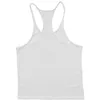 Heren tanktops mannen korte crop top witte zomerstijl mouwloze fitness vest tube