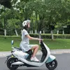 Casques de moto Demi-casque avec pare-soleil rabattable Boucle à dégagement rapide Visage de moto respirant pour hommes adultes femmes