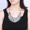 Chains Fashion Necklace Jewelry Antic Silver Neck Bohemian Metal Statement High Quality Woman Wholesale