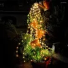 Strings 600 LED Solar Powered Waterfall Lights Christmas Fairy Light String Vine Branch For Tree Wedding Party Outdoor Decor