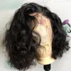 Perucas de cabelo humano dianteiro de renda 13x4 perucas curtas curtas remy brasileiro para mulheres pr￩ -pux