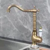 Kitchen Faucets Gisha Antique Bathroom Basin Faucet Mixer Spigots Sink Rotate Single Handle And Cold Water