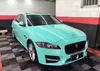 Super glanzende Miami Teal Vinyl Wrap Film zelfklevende sticker sticker Diy voertuig Glanzen auto Inpak Roll Foil Luchtafgifte