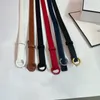 6 Cinture in pelle Cintura stilista per donna Cintura Ceinture Cintura sottile Cintura da donna Larghezza 2,5 cm Fibbia colorata Cinture da donna Pu
