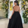 Siyah kesim denizkızı balo elbiseleri yan bölünebilir çıkarılabilir tren özel günler için gece elbisesi boncuklu sevgilim vestidos de no306l