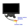Monitor de vídeo de carro de 7 polegadas Estacionamento seguro Reversão de visualização retrovisor monitores de suporte Câmera de câmera universal acessórios automáticos
