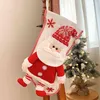 Calzini regalo di Natale Sacchetto regalo Noel Decorazioni per l'albero di Natale Calze di Natale Regali di Babbo Natale Decorazioni allegre per la casa RRA244