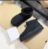 Klassisk mini snöstövlar designer kvinnor ultra mini australia australiska dealworld ull ankel boot tazz tasman mode vinter varm päls plysch