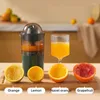 Juicers Mini Fruit Juicer Citrus Orange Lemon Rotation Slow Speed Squeezing Machine With Slag Separated USB For Home Office