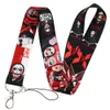 Schlüsselanhänger Lanyards Klassischer Horrorfilm Scream Halsriemen Ausweishalter Anhänger Schlüsselanhänger Charm Handy Cosplay Schlüsselanhänger Geschenk Ke Smtts