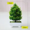 Dekorativa blommor Simulerade växthemtillbehör Artificial Christmas Pine Bonsai Wine Cabinet Bokhylla Ornament