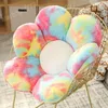 30/50CM ins Cute Colorful Flowers Plushie Cushion Lovely Nap Pillow Butt Pad Stuffed Soft Home Decor Toys Xmas Gifts