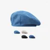 Berets Elegante Kappen Für Frauen Britischen Retro Herbst Winter Baumwolle Maler Hut Damen Baskenmütze Mode Wilde Weibliche Motorhaube