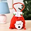 Gift Wrap 1pcs Christmas Children Candy Bags Drawstring Calabash Pouch Velvet Packing Santa Claus Apple Cloth Bag